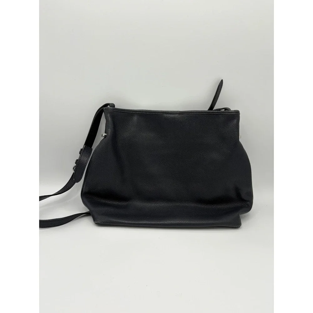 Talbots Suede Leather Hobo Bag Crossbody Purse Deep Navy Womens Luxury Boho Chic